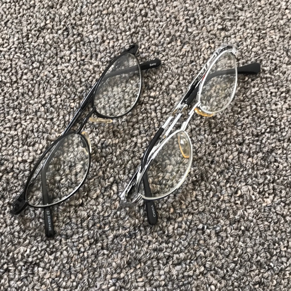 Two clear glasses